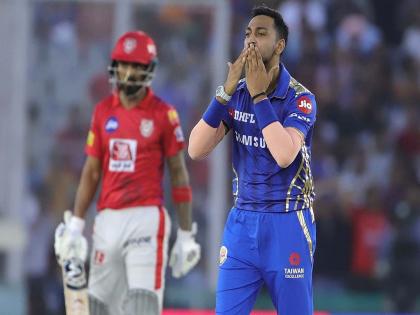 IPL 2019: krunal pandya out chris gayle, hardik pandya take catch | IPL 2019 : अन् कृणाल पांड्यानं घेतला हार्दिकच्या अपमानाचा बदला, पाहा व्हिडीओ