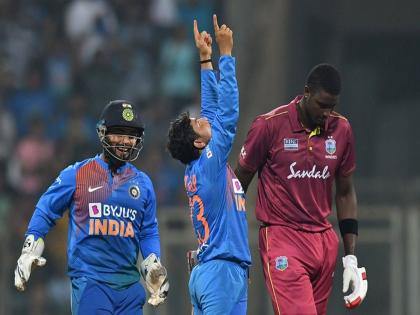 India vs West Indies, 2nd ODI: Kuldeep Yadav becomes the first Indian bowler to take two Hat-tricks in international cricket | India vs West Indies, 2nd ODI: कुलदीप यादवची हॅटट्रिक अन् थेट वसीम अक्रमच्या पंक्तित स्थान