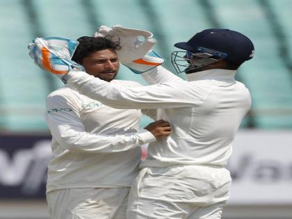 IND VS WI: 2018 Lucky for Kuldeep Yadav, | IND VS WI : फिरकीपटू कुलदीप यादवसाठी 2018 लकी, केली विक्रमी कामगिरी 