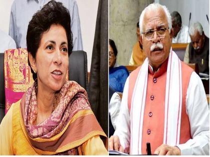 Haryana Assembly Elections 2024: Did Manohar Lal Khattar Invite Kumari Sejla To Join BJP? Here's What Ex Haryana CM Said | कुमारी सैलजा भाजपमध्ये सामील होणार? मनोहर लाल यांनी दिले संकेत; म्हणाले, "वेळ आल्यावर सर्व समजेल"