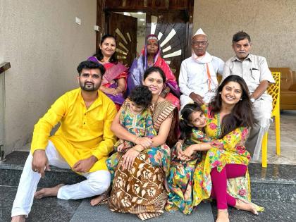 Mali shared photos of Vastushanti special guests came from Pandharpur her grandparents visited prajaktakunj | प्राजक्तकुंज! प्राजक्ता माळीने शेअर केले वास्तुशांतीचे फोटो, पंढरपूरहुन आले खास पाहुणे