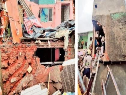 in mumbai the chawl collapse in kurla three injured incident occurred in radha nagar chawl | कुर्ल्यामध्ये चाळ कोसळली; तीन जखमी; ढिगाऱ्याखाली अडकलेल्या महिलांची सुखरूप सुटका