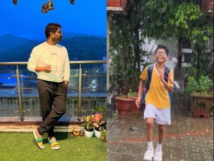 marathi actor kushal badrike share special post for son and rain | 'आमच्या रक्तामधून वहात आलंय'; पाऊस अनुभवणाऱ्या लेकासाठी कुशलची पोस्ट