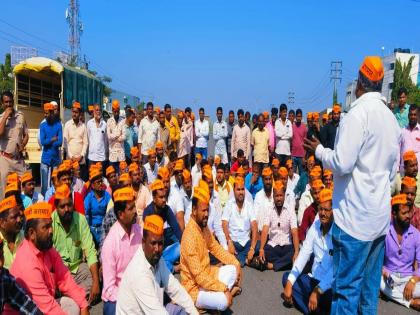 Sambhaji Armar blocked the road for an hour after the operation the workers were released from custody | संभाजी आरमारने रोखला तासभर रास्ता; कारवाईअंती कार्यकर्त्यांना ताब्यातून सोडले