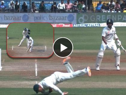 India vs aus 3rd test live scorecard Indore : Watch Usman Khawaja has taken a stunning tumbling catch to end a promising Shreyas Iyer innings, KS Bharat dismissed for 3, India 118 for 6 | Ind vs Aus 3rd test live : उस्मान ख्वाजाचा अफलातून झेल अन् भारतीय संघाच्या अडचणीत वाढ; ६ फलंदाज माघारी, Video 