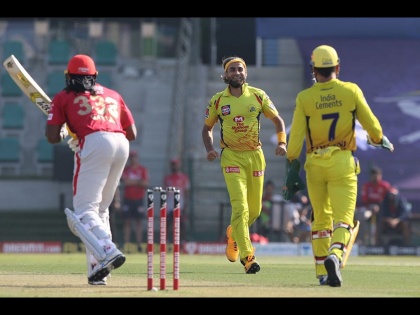 CSK vs KXIP Latest News: Deepak Hooda smashed unbeaten 62 runs, Kings XI Punjab finish at 153/6 | CSK vs KXIP Latest News : किंग्स इलेव्हन पंजाबच्या मदतीला धावला दीपक हुडा; चेन्नईच्या गोलंदाजांची धुलाई