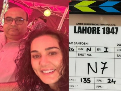 Preity Zinta shared photo on set of Lahore 1947 shoot starts Sunny Deol in lead role | प्रिती इज बॅक! 'लाहोर 1947' च्या शूटिंगला सुरुवात, शेअर केला सेटवरील फोटो
