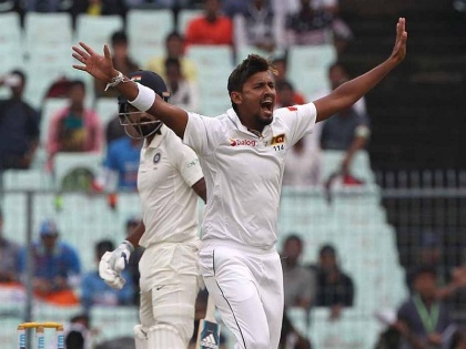 Fielding first decision by winning the toss in Sri Lanka in Kolkata Test | लकमलने दिले टीम इंडियाला हादरे, दोन्ही सलामीवीरांसह विराट कोहली माघारी
