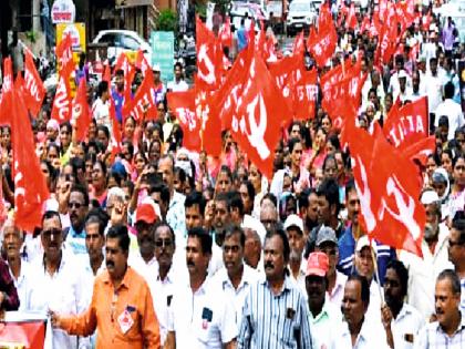 शहरातील कामगारांना 'लाल सलाम' करणारे डाव्यांचे पक्ष आणि संघटना