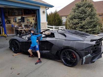 Man creates 3D printed Lamborghini aventador in just 14.23 lakhs for his little son | बाबो! मुलासाठी १४ लाखात वडिलांनी घरीच तयार केली ५ कोटी रूपयांची Lamborghini!