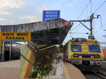 Landslide hits CSMT-Kasara local train, 2 passengers injured | Mumbai Local: मुंबईहून कसाऱ्याला जाणाऱ्या लोकलवर दरड कोसळली, २ प्रवासी जखमी झाल्याची प्राथमिक माहिती Landslide hits CSMT-Kasara local train, 2 passengers injured | Mumbai Local: मुंबईहून कसाऱ्याला जाणाऱ्या लोकलवर दरड कोसळली, २ प्रवासी जखमी झाल्याची प्राथमिक माहिती