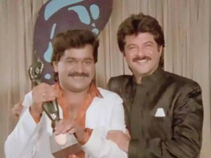 Anil Kapoor wishes everyone on marathi bhasha diwas shared old photo with late friend laxmikant berde | Anil Kapoor : अनिल कपूरला आली लक्ष्याची आठवण, फोटो शेअर करत म्हणाला, 'हमाल दे धमाल...'