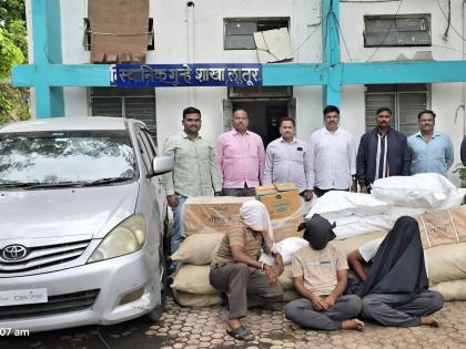 Transportation of Gutkha by road; The smiles of the three spread in Latur | चाेरट्या मार्गाने गुटख्याची वाहतूक; लातुरात तिघांच्या मुसक्या आवळल्या