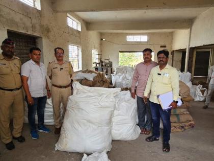 Gutkha Factory Raid; More than 44 lakhs seized | गुटखा कारखान्यावर छापा; ४४ लाखांपेक्षा मुद्देमाल जप्त