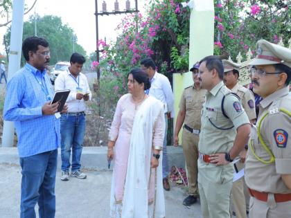 Inspection of preparedness of counting room in Latur Lok Sabha Constituency | लातूर लोकसभा मतदारसंघातील मतमोजणी कक्षातील पूर्वतयारीची पाहणी