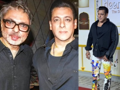 Sanjay Leela Bhansali Heeramandi premiere Salman Khan also joined in photo with director | भांडणं मिटलं? संजय लीला भन्साळींच्या 'हीरामंडी' सीरिजचं प्रीमिअर, सलमान खानचीही हजेरी