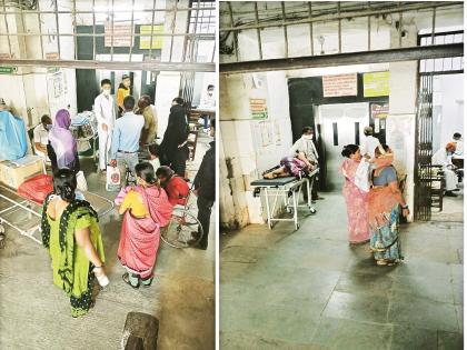 keep it labor pain, luggage coming out of the elevator, incident from ghati hospital | थोड्या प्रसूती कळा सहन करा, लिफ्टमधून सामान येत आहे; रुग्णांना कमी अन साहित्य ने-आण्यात जास्त वापर