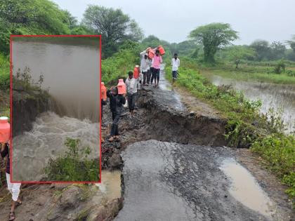 The photo session of leaders and officials is over; the road has not been repaired; Limbaganesh lost contact | पुढारी, अधिकाऱ्यांचे फोटोसेशन संपलं; रस्त्याची दुरुस्ती झालीच नाही; लिंबागणेशचा संपर्क तुटला