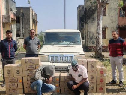  Liquor has been seized in Nalegaon Balegaon and six people have been arrested along with a jeep  | नळेगाव बाेळेगाव येथे दारू जप्त; जीपसह सहा जणांना केली अटक