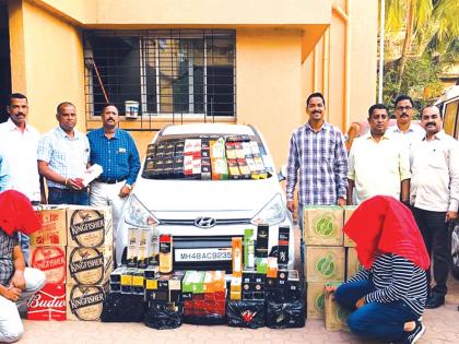 Two vehicles seized with foreign liquor; Both in possession | विदेशी मद्यासह दोन वाहने जप्त; दोघे ताब्यात