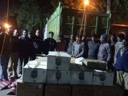 Large amounts of illegal liquor found in Tipper at Nagpur | नागपुरात टिप्परमध्ये सापडली मोठ्या प्रमाणावर अवैध दारू