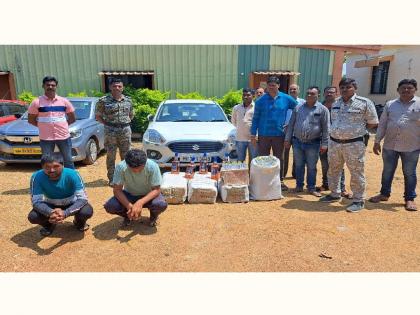 goods worth four and a half lakhs including liquor seized in Gadchiroli's ashti, two arrested | गडचिरोलीत दारूसह साडेचार लाखांचा मुद्देमाल जप्त, दोन जण अटकेत