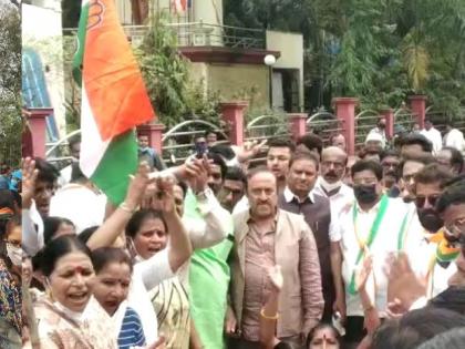 congress agitation in nagpur against bjp over pm modi controversial statement | नागपुरात काँग्रेसचे मोदी सरकारविरोधात आंदोलन; पंतप्रधानांच्या 'त्या' वक्तव्याचा केला निषेध