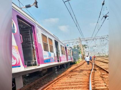 Local coaches fell near Mumbai Central Carshed around noon Latemark to trains | मुंबई सेंट्रल कारशेडजवळ लोकलचे डबे घसरले दुपारच्या सुमारास गाड्यांना लेटमार्क