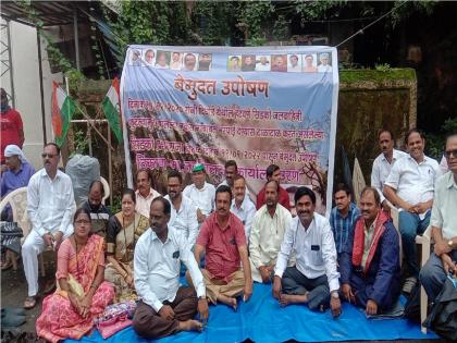 Local residents of Uran have protested against CIDCO | नुकसान भरपाईसाठी चालढकल करणाऱ्या सिडको विरोधात रहिवाशांचे उपोषण, ठोस निर्णयाविना माघार नाही