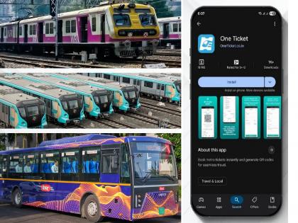 मुंबईकरांसाठी खुशखबर! आता एकाच App मध्ये मिळणार बस, ट्रेन आणि मेट्रोचे तिकीट... - Marathi News | Mumbai OneTicket: Good news for Mumbaikars! Bus, train and metro tickets will be available in a single app | Latest News at Lokmat.com