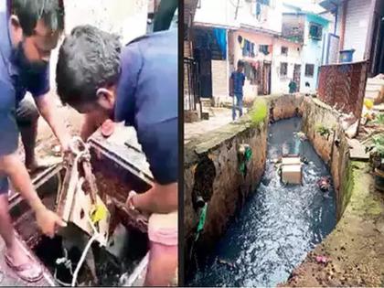 A Bed Table Mat And Almirah Were Removed From Choked Drains Of Mumbai Bmc Released Photos | बापरे! मुंबईच्या नाल्यात हे काय सापडलं? मुंबईकर जरा याकडेही लक्ष द्या  