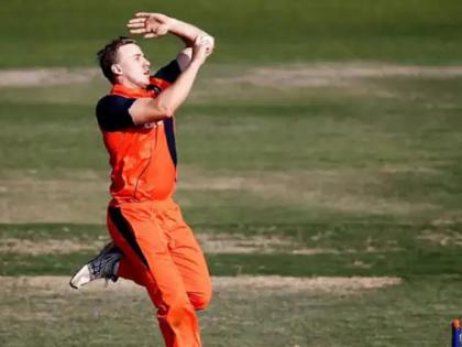 Netherlands fast bowler takes a hat-trick in T20; History made for the country | नेदरलँडच्या तेज तर्रार गोलंदाजानं टी-२० मध्ये घेतली हॅट्रिक; देशासाठी रचला इतिहास 