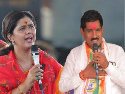 Beed Lok Sabha Result 2024 Pankaja Munde vs. Bajrang Sonawane Maharashtra Live result  | Beed Lok Sabha Result 2024: बीडमध्ये बजरंग सोनवणेची जोरदार टक्कर; पंकजा मुंडे पिछाडीवर