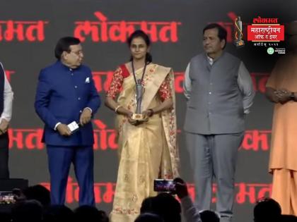 LMOTY 2023 Lokmat Maharashtrian of the Year awarded to Usha Dhere Karpe for bringing technology to education | LMOTY 2023: शिक्षणाला तंत्रज्ञानाची जोड देणाऱ्या उषा ढेरे-करपे यांना 'लोकमत महाराष्ट्रीयन ऑफ द इयर' पुरस्कार