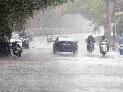 Moderate to heavy rains in most districts of Vidarbha including Nagpur | नागपूरसह विदर्भातील बहुतेक जिल्ह्यात मध्यम ते जाेरदार पावसाची हजेरी