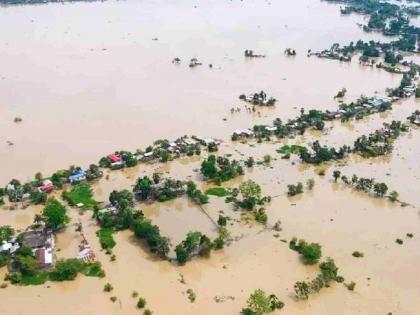 Hundreds of hectares of farmland in Chandrapur submerged in floodwaters due to Wardha-Paingangane floods | वर्धा-पैनगंगेच्या पुराने चंद्रपुरातील शेकडो हेक्टर शेती पाण्याखाली
