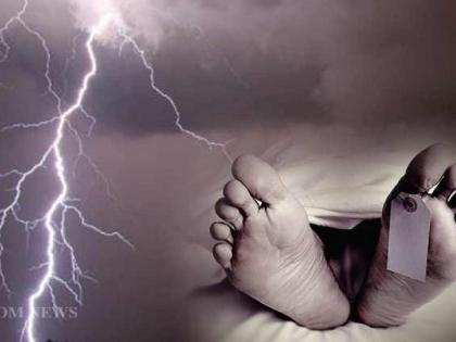 Youth dies, two injured after being struck by lightning while working in field | शेतात काम करताना अंगावर वीज कोसळली; युवकाचा मृत्यू, दोघे जखमी Youth dies, two injured after being struck by lightning while working in field | शेतात काम करताना अंगावर वीज कोसळली; युवकाचा मृत्यू, दोघे जखमी