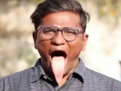 Tamilnadu man have 10.8 centimeter tongue world longest tongue trying to win the world record | या माणसाची जीभ आहे सर्वात लांब, जीभेने चित्र काढतो अन् पत्र सुद्ध लिहितो