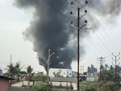 Fierce fire at Durga Chemical Company in Lotte | लोटेतील दुर्गा केमिकल कंपनीत भीषण आग