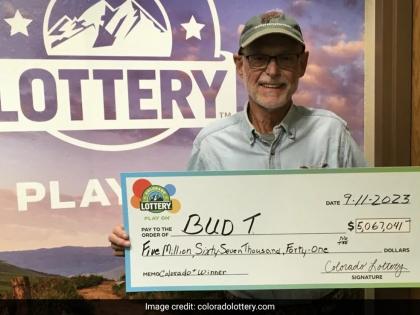 colorado man wins 5 million lottery jackpot buys watermelon and flowers for wife | याला म्हणतात नशीब! रातोरात 'तो' झाला करोडपती; लॉटरी लागताच केलं असं काही...