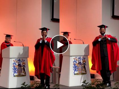 i love you daddy daughter shouts when father on stage graduation ceremony lovely cute instagram reel video | Love You Daddy... स्टेजवर वडिलांना पाहून चिरमुरडी ओरडली, तुम्हालाही आवडेल हा Video