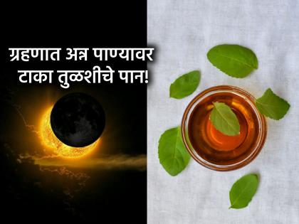Lunar Eclipse 2025: Remember to keep Tulsi leaves on food and stored water during the eclipse, because... | चंद्र ग्रहण २०२५: ग्रहण काळात अन्न व साठवलेल्या पाण्यावर आठवणीने ठेवा तुळशीचे पान, कारण... 