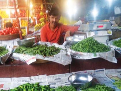 Decrease in vegetable prices; The result of an increase in supply | भाजीपाल्याच्या दरात घट; पुरवठा वाढल्याचा परिणाम