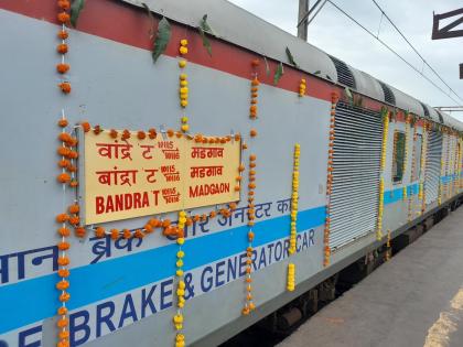 madgaon bandra express started know about time table and stoppages | बांद्रा एक्स्प्रेसला मडगावात शुभारंभ; मोदींच्या कार्यकाळात रेल्वेसेवांमध्ये सुधारणा: सिक्वेरा