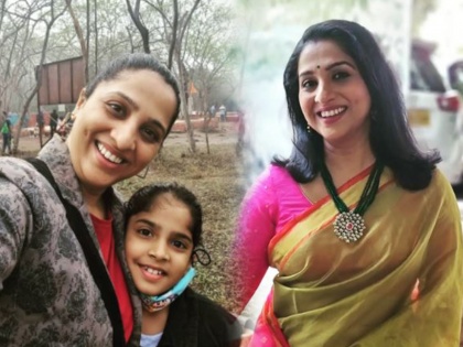 Aai kuthe kay karte fame madhurani gokhale prabhulkar share her daughters video | Video: अरुंधतीचं लेकीसोबत आहे खास बॉन्डिंग, मधुराणीचा मुलीसोबतचा व्हिडीओ होतोय व्हायरल
