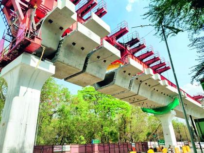 The construction of Mahamatro Rich-2 in Nagpur accelerated | नागपुरात महामेट्रो रिच-२ च्या बांधकामाला वेग 