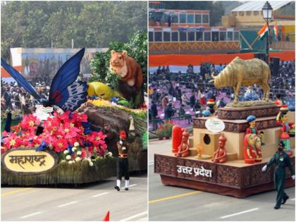 republic day parade 2022 uttar pradesh selected as best state tableau Maharashtra won popular choice award | Republic Day Parade: सर्वोत्कृष्ट चित्ररथात उत्तर प्रदेशची बाजी, तर महाराष्ट्राला लोकप्रिय निवड श्रेणीचा पुरस्कार