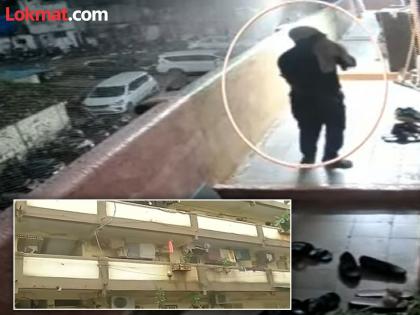 Robbery in 13 police houses simultaneously in Mahim incident of theft caught on CCTV | मुंबईत पोलिसांची घरे असुरक्षित; चोरट्याने एकाच रात्रीत केली १३ अधिकाऱ्यांची घरी चोरी