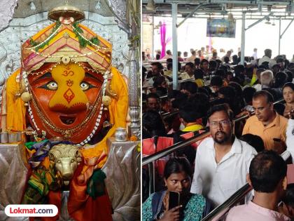 Navratri festival begins at Mahur Fort with chants of 'Ude Gan Ambe Ude', Ghatasthala at Renukadevi Temple | ‘उदे गं अंबे उदे’ च्या गजरात माहूर गडावर नवरात्र उत्सवास प्रारंभ, रेणुकादेवी मंदिरात घटस्थापना