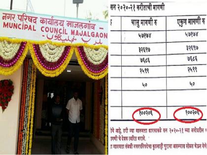 Stones in the heads of residents from Majalgaon Municipal Council; notice of heavy tax evasion | माजलगाव नगर परिषदेकडून रहिवाशांच्या डोक्यात धोंडा; कराच्या अव्वाच्या सव्वा नोटिसा